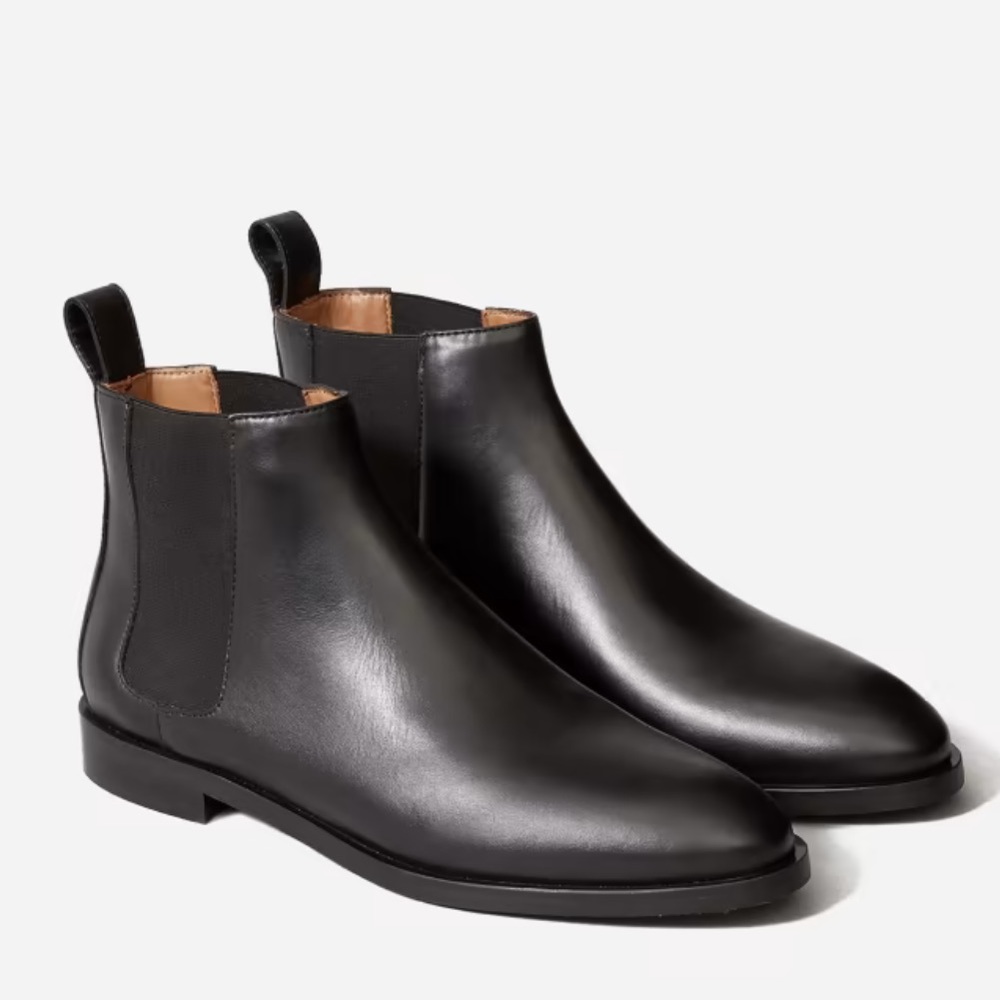Everlane Sleek Black Ankle Booties